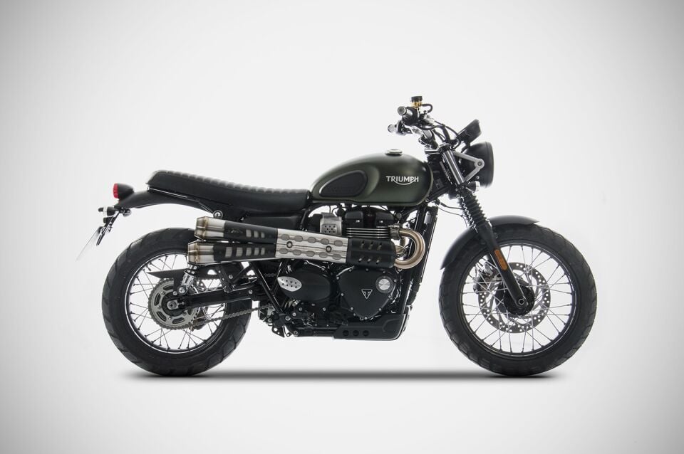 TRIUMPH SCRAMBLER 900 EGZOZ | ''CONICAL'' SLIP-ON (24-25)