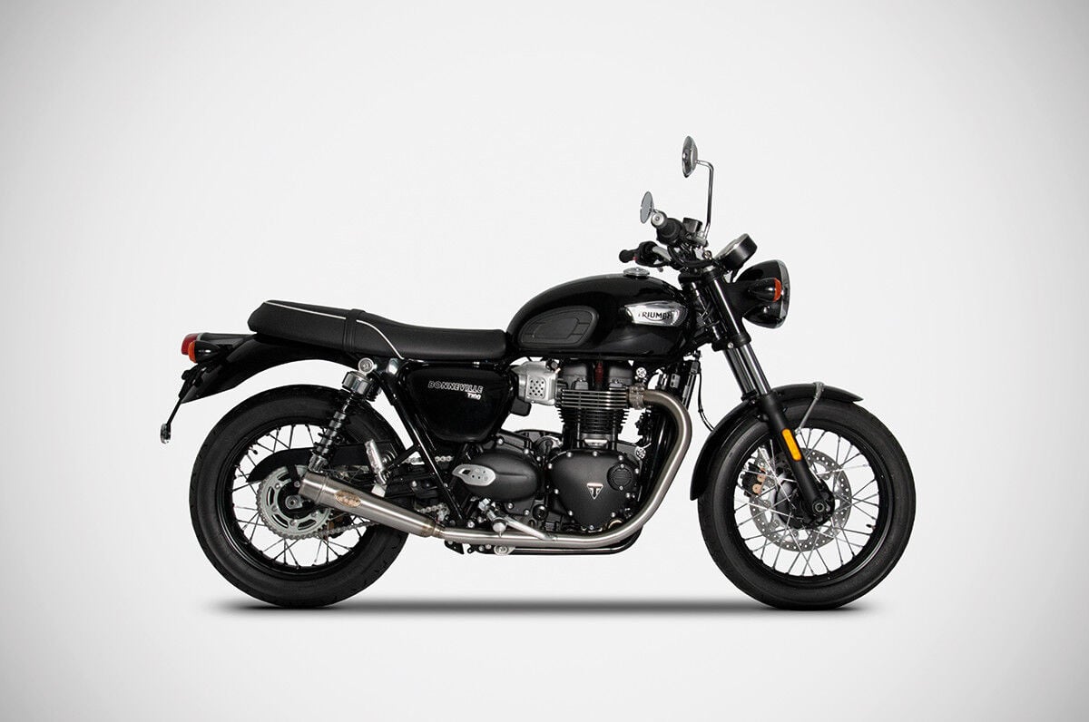 TRIUMPH BONNEVILLE T100 EGZOZ  | SLIP-ON  (21-26)