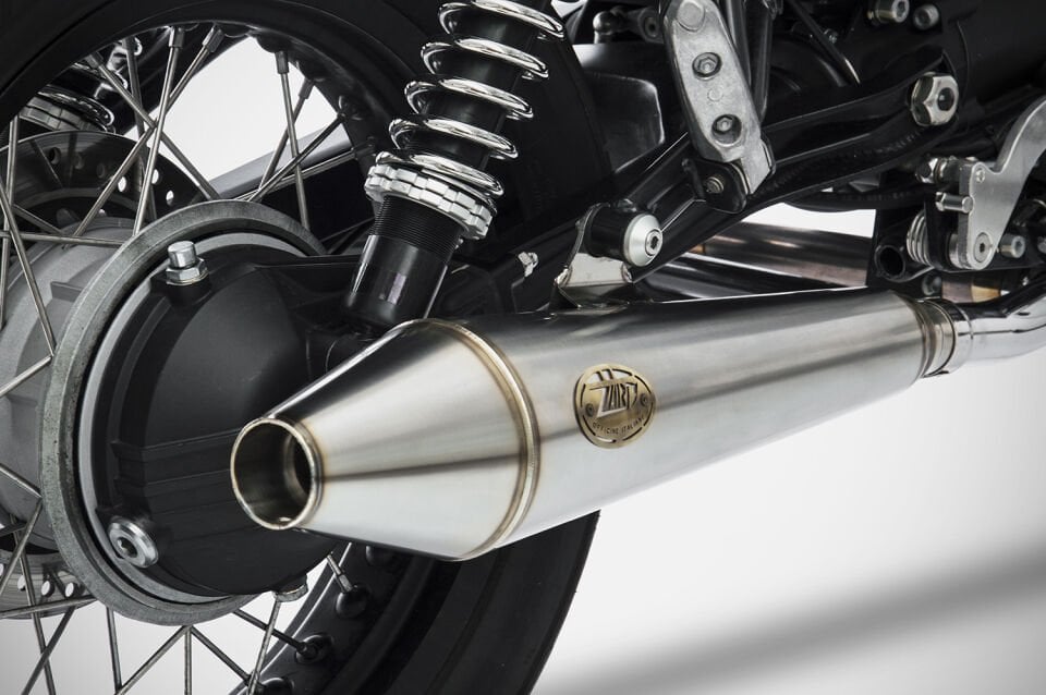 MOTO GUZZI V7II STONE EGZOZ | ''CONICAL'' SLIP-ONS (13-17)