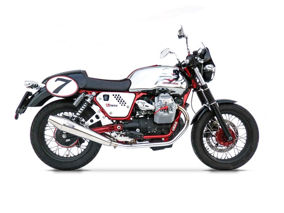 MOTO GUZZI V7 CAFE' RACER EGZOZ | ''CONICAL'' SLIP-ONS (09-12)