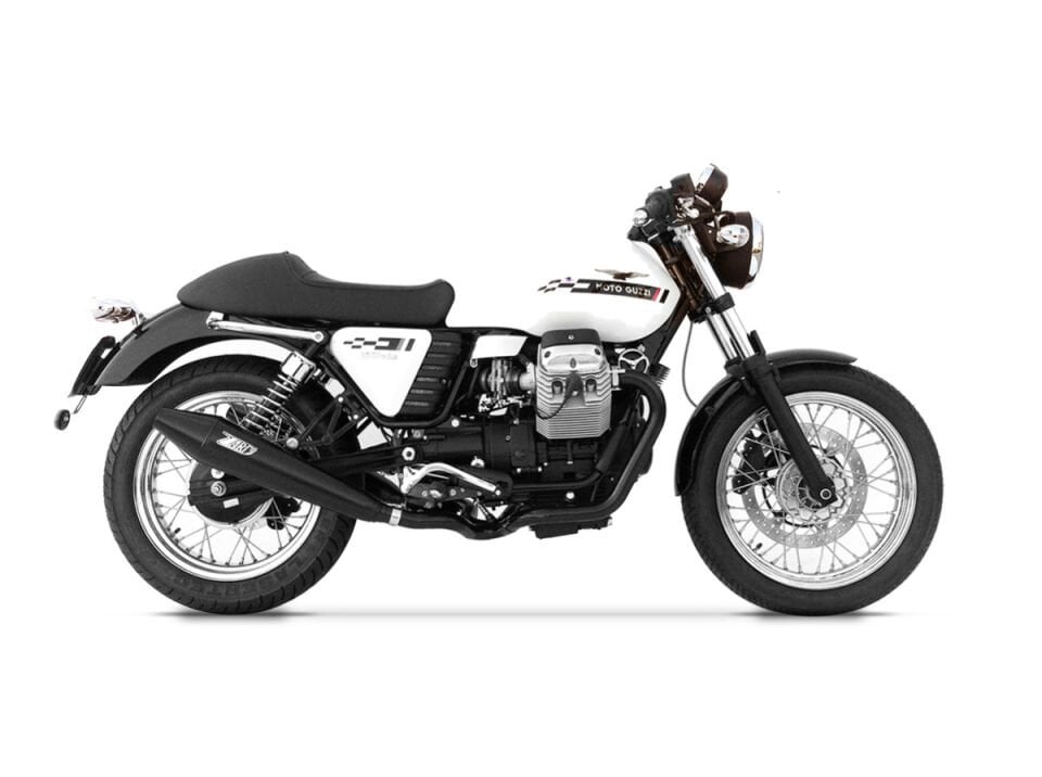 MOTO GUZZI V7 CAFE' RACER EGZOZ | ''CONICAL'' SLIP-ONS (09-12)