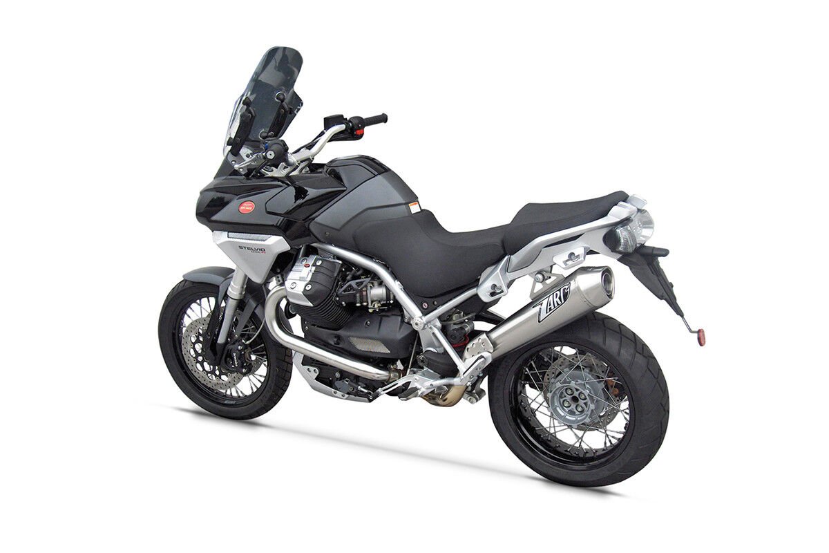 MOTO GUZZI STELVIO EGZOZ | ''CONICAL'' SLIP-ON  (11-16)