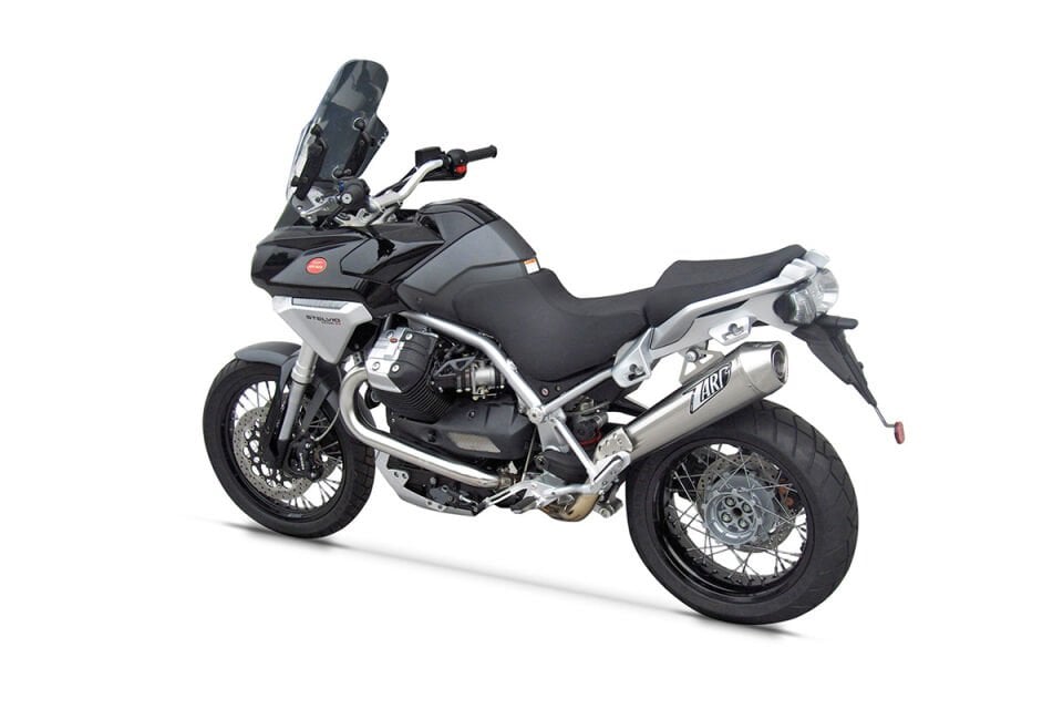 MOTO GUZZI STELVIO EGZOZ | ''CONICAL'' SLIP-ON  (11-16)