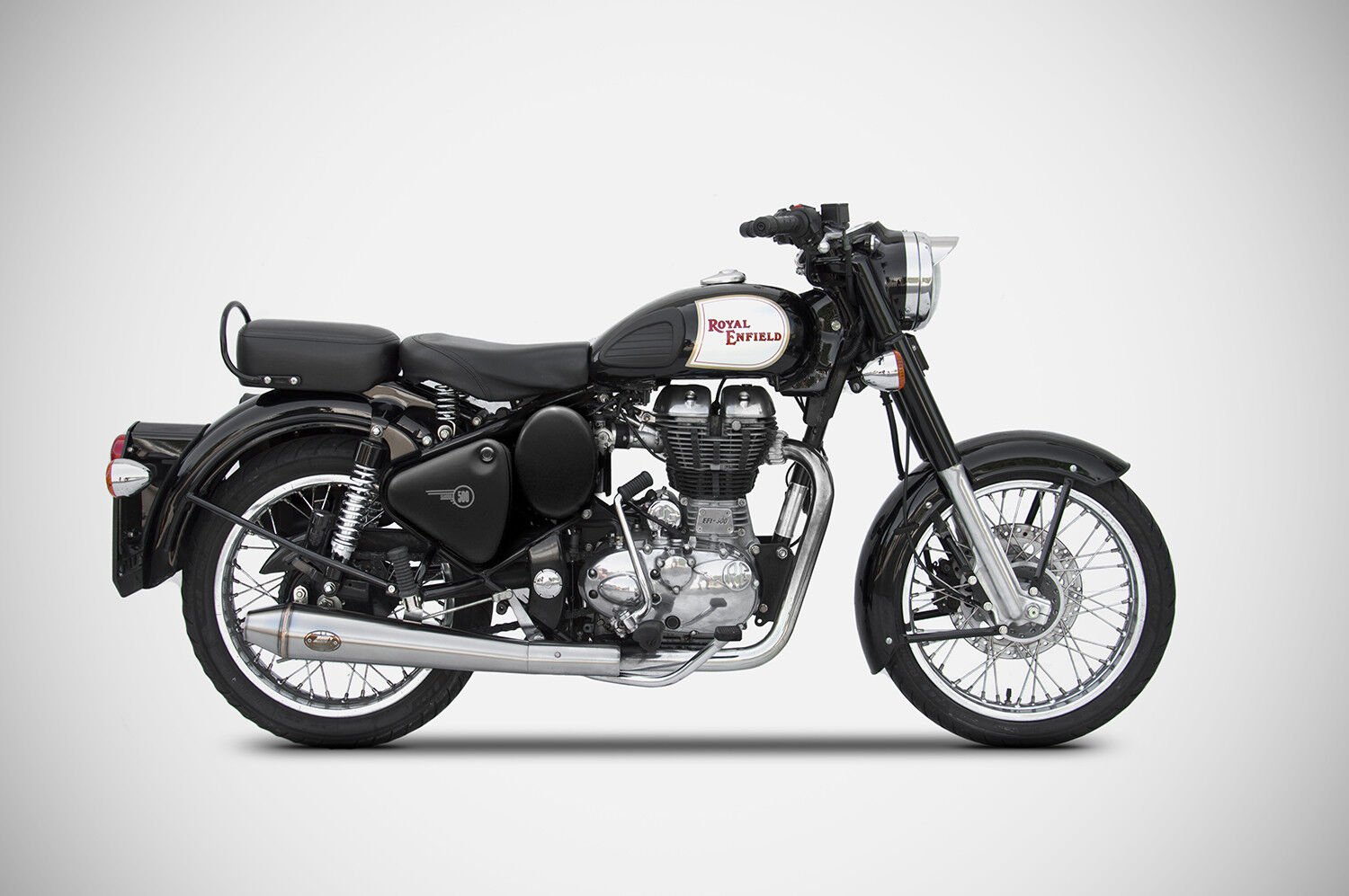 ROYAL ENFIELD BULLET 350/500 |''CONICAL'' SLIP-ON EGZOZ (06-09)