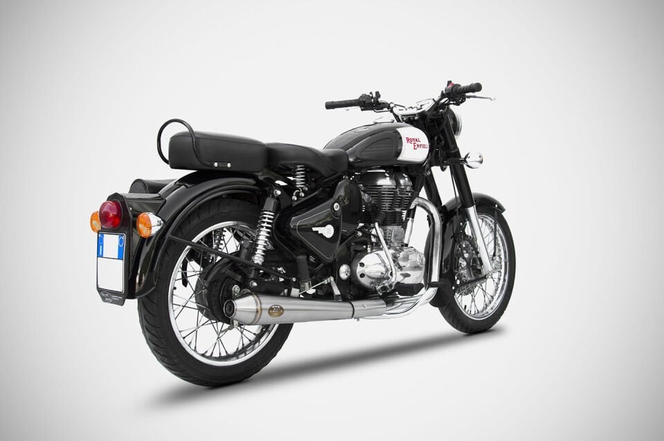 ROYAL ENFIELD BULLET 350/500 |''CONICAL'' SLIP-ON EGZOZ (06-09)
