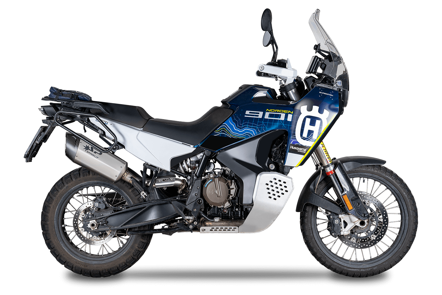 HUSQVARNA NORDEN 901 EGZOZ | SLIP-ON '' FIGHTER EVO''  (22-26)