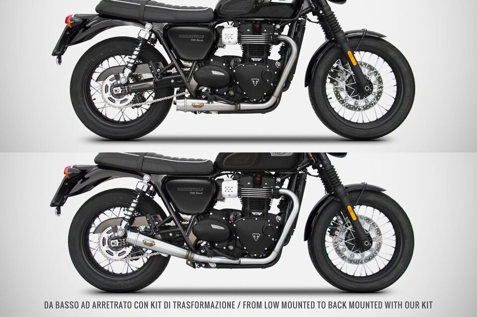 BONNEVILLE T120 | RACE FULL SİSTEM ARA BORU - DÖNÜŞTÜRCÜ  (17-20)