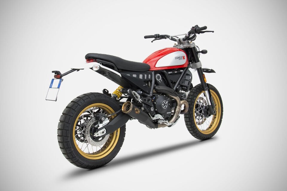 DUCATI SCRAMBLER DESERT SLED EGZOZ | ''ZUMA'' SLIP-ON (17-20)