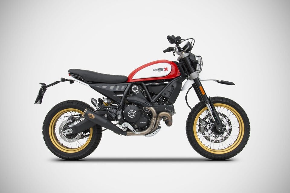 DUCATI SCRAMBLER DESERT SLED EGZOZ | ''ZUMA'' SLIP-ON (17-20)