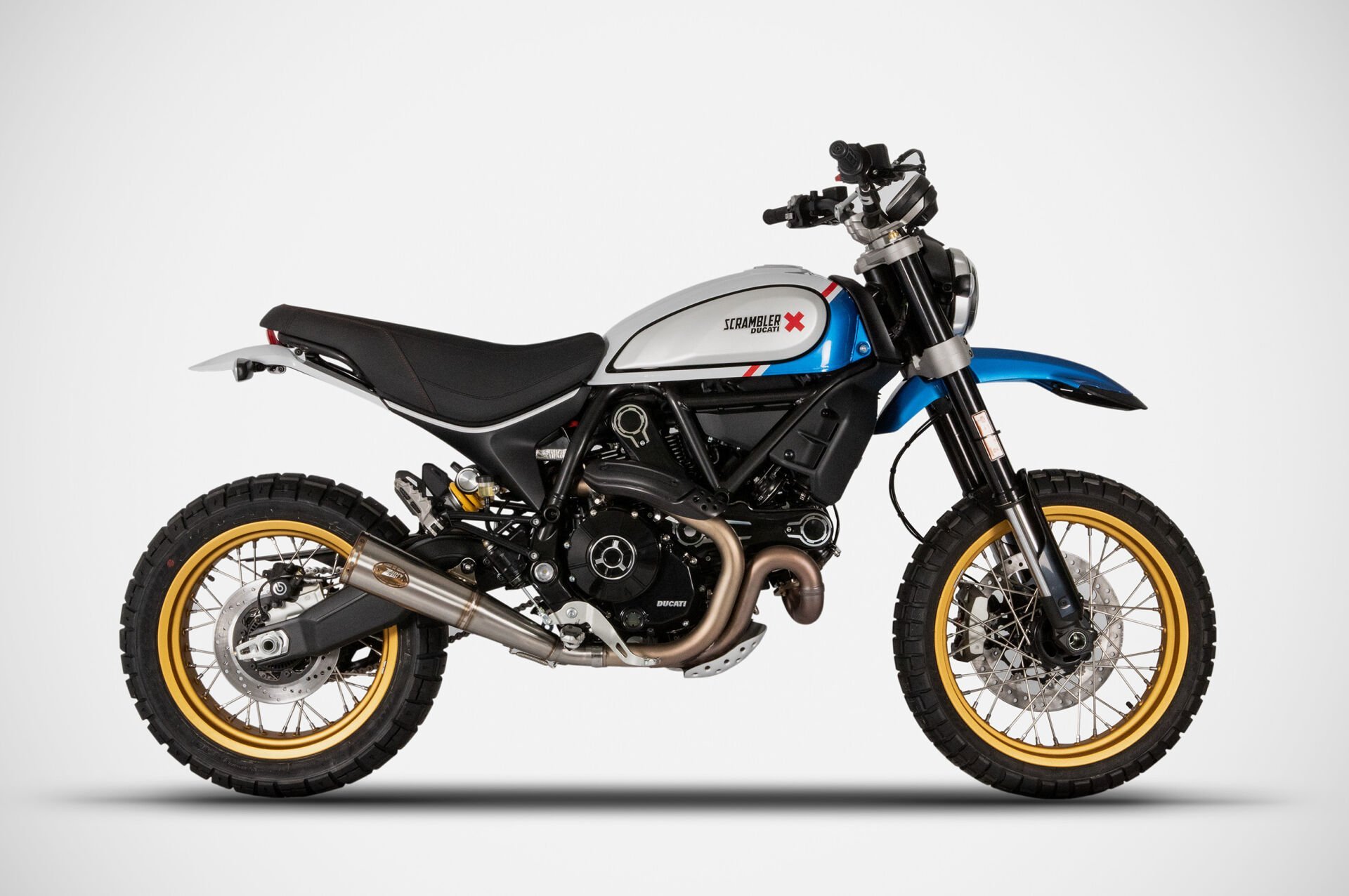DUCATI SCRAMBLER DESERT SLED EGZOZ | ''ZUMA'' SLIP-ON (21-22)