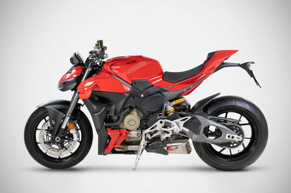DUCATI STREETFIGHTER V4 EGZOZ | COMPENSED SLIP-ON (25-26)