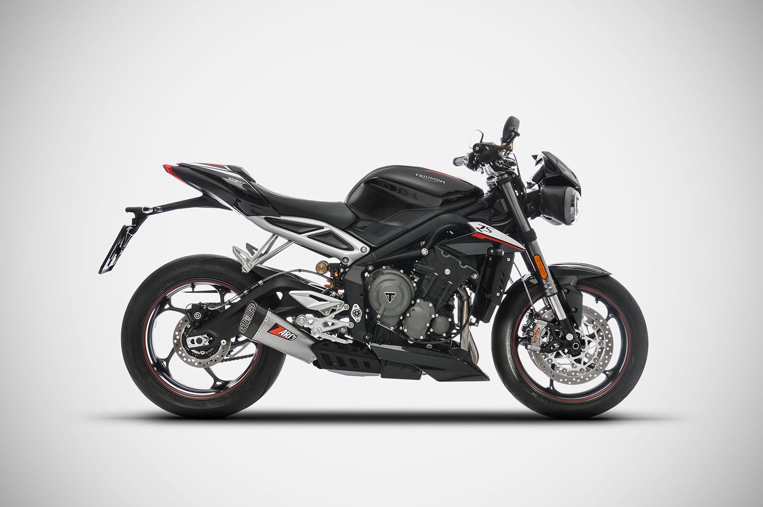 TRIUMPH STREET TRIPLE 765 EGZOZ | ''SHORT'' SLIP-ON (17-19)