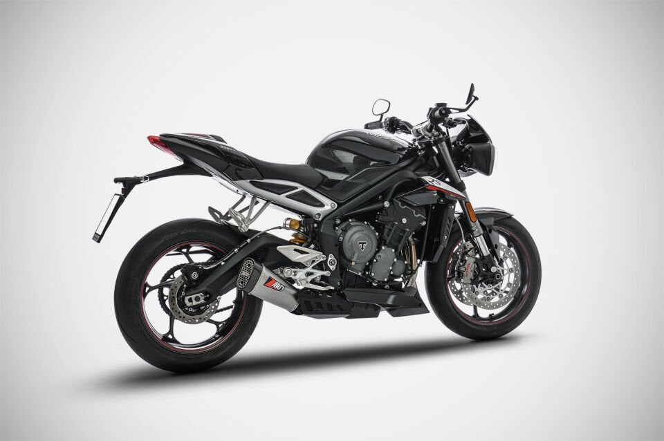 TRIUMPH STREET TRIPLE 765 EGZOZ | ''SHORT'' SLIP-ON (17-19)