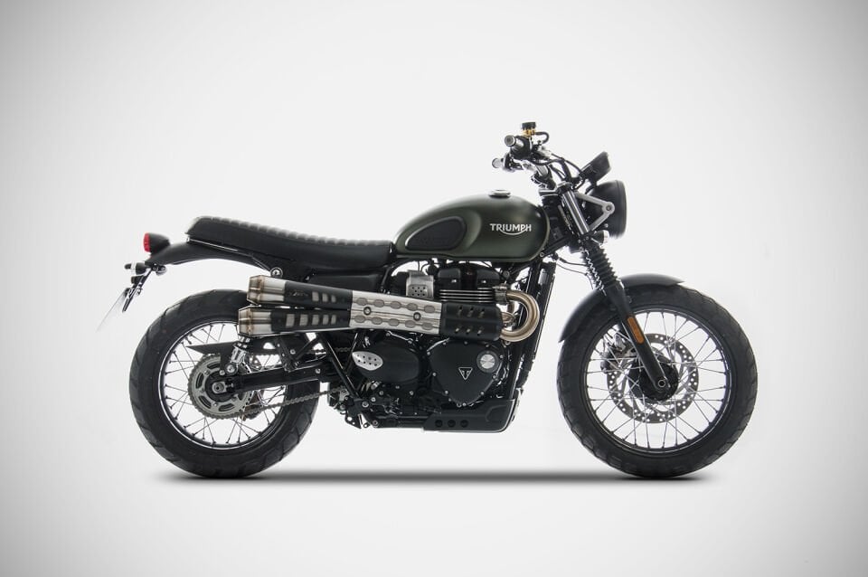TRIUMPH SCRAMBLER 900 EGZOZ | CONICAL ''SLIP-ON'' (21-23)